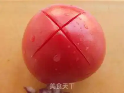 Make Tomato fried pasta step 1