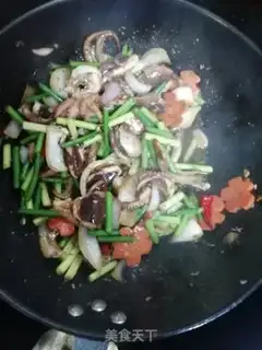 Make Iron-plated black pepper pepper and octopus step 12
