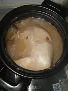 Make Piggy belly with chicken soup step 8