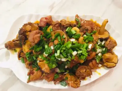 Make Puffy potato chicken step 4