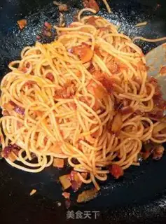Make Tomato fried pasta step 6