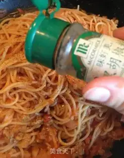 Make Tomato fried pasta step 7