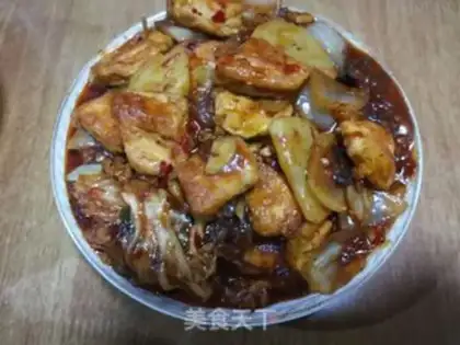 Make Hot cabbage tofu step 21