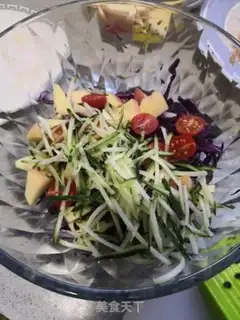 Make ♪ A chrysanthemum cucumber apple salsa ♪ step 4