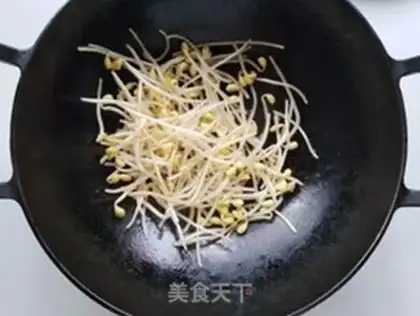 Make Bean sprouts, tofu step 3