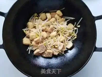 Make Bean sprouts, tofu step 5