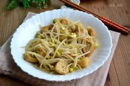 Make Bean sprouts, tofu step 6