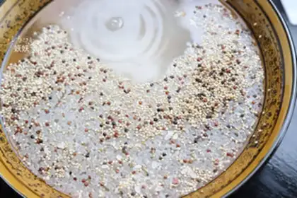 Make Low sugar quinoa step 1