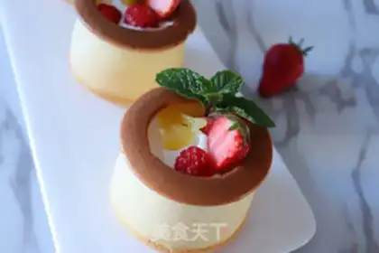 Make Fruit yogurt sponge cup step 21