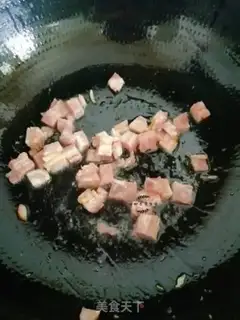 Make Bacon fried rice step 2