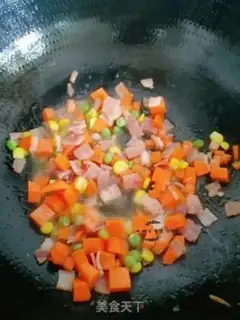 Make Bacon fried rice step 3