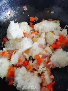 Make Bacon fried rice step 4