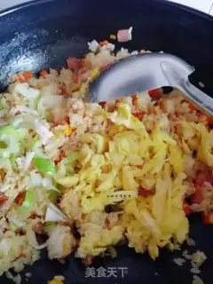 Make Bacon fried rice step 5