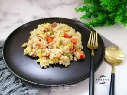 Make Bacon fried rice step 7