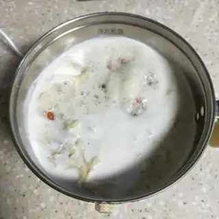 Make Milk peach gel mango step 4