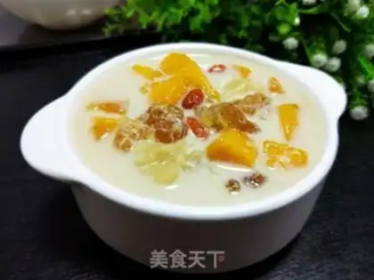 Make Milk peach gel mango step 5