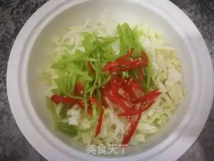 Make Blue pepper cabbage step 4