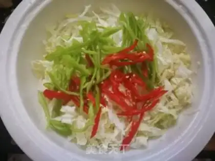 Make Blue pepper cabbage step 5