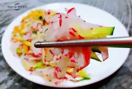 Make Quicumbers with radishes step 10