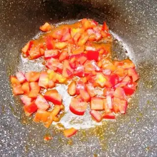 Make Tomato tofu egg soup step 3