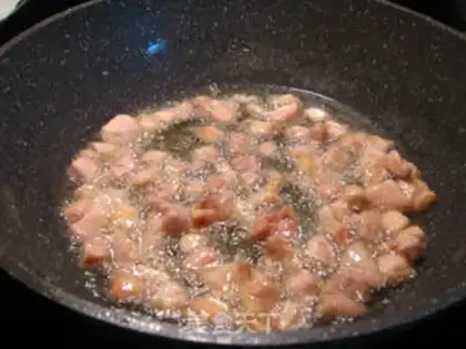 Make Chicken and cucumber step 2