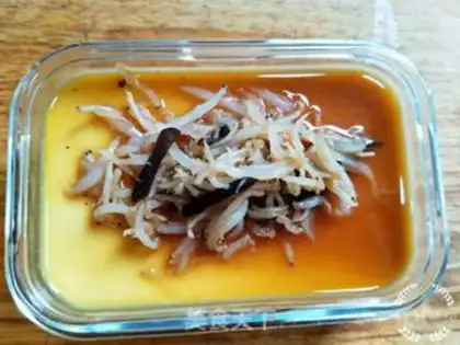 Make Onion silver fish steam eggs step 11