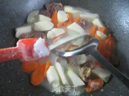 Make Carrots boil duck legs white step 6