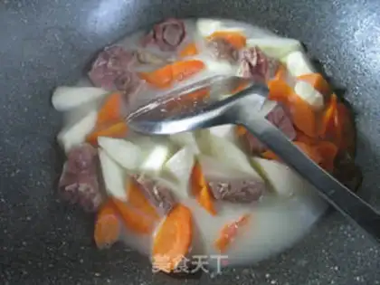 Make Carrots boil duck legs white step 8