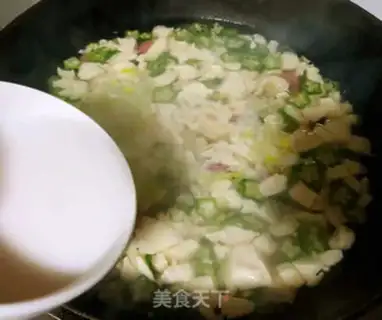 Make Autumn sausage tofu step 9