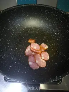 Make Cabbage with red sausage step 1