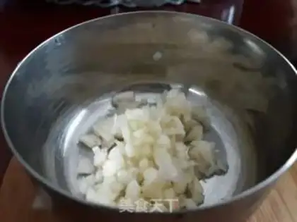 Make Snowball eggs, fried beans step 9