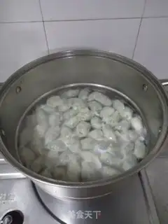 Make Cream eggs, mushroom shrimp dumplings step 13