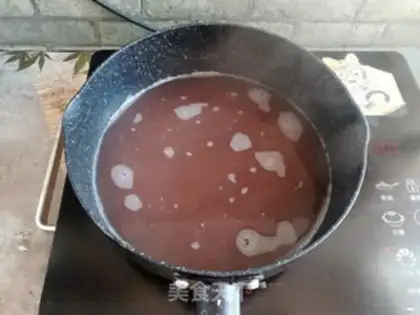 Make Three tacos of red beans step 7