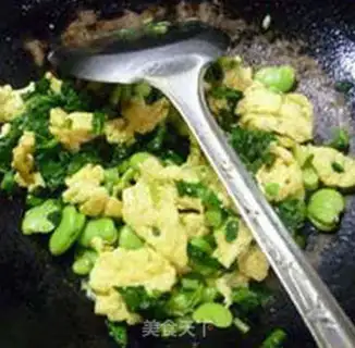 Make Snowball eggs, fried beans step 12