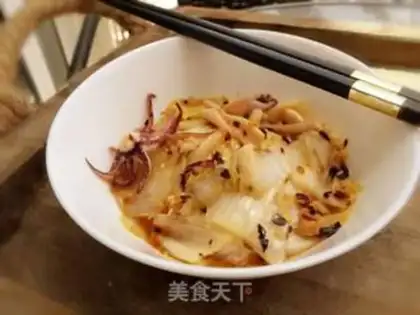 Make Garlic squid for cabbage step 9