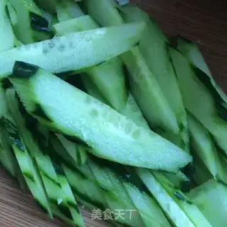 Make A cucumber platter step 2