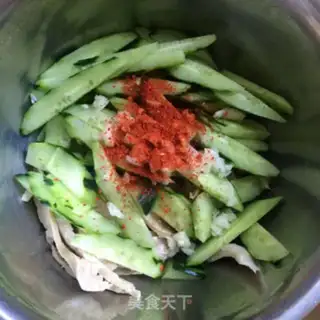 Make A cucumber platter step 3