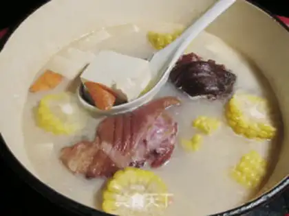 Make Tofu corn soup step 3
