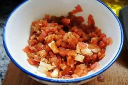 Make Peas and fried meat step 3