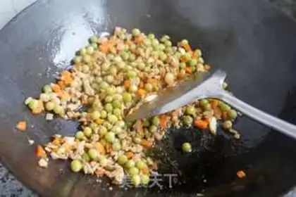 Make Peas and fried meat step 6