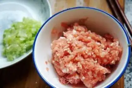 Make Meat tofu pearls step 1