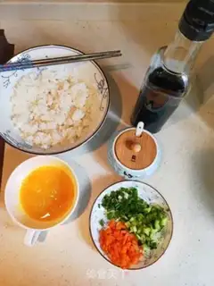 Make Goldball fried rice step 2
