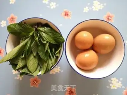 Make Mint fried eggs step 0