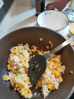 Make Goldball fried rice step 7