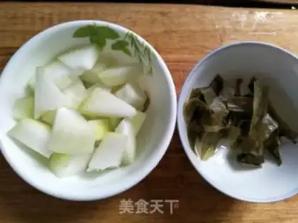 Make Pork-cuttered melon belt step 1