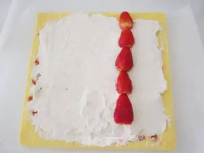 Make Strawberry rolls step 9