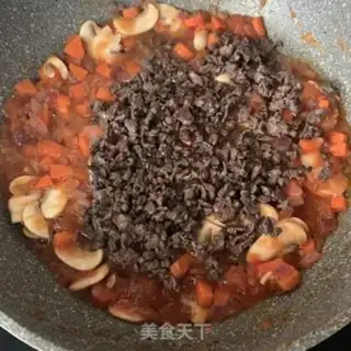 Make Tomato beef rice step 8