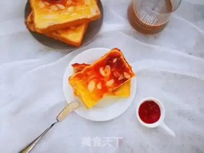 Make Rock-breeded cheese and toast step 8