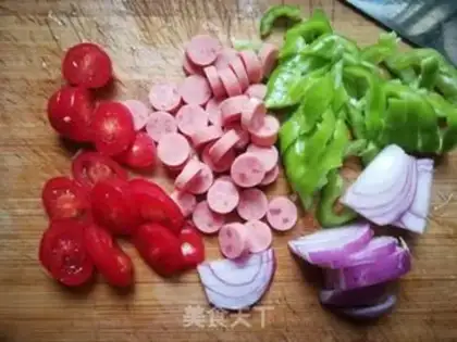 Make Onion ham pizza step 16