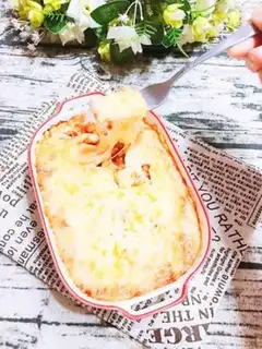 Make Cheese and ketchup rice step 9